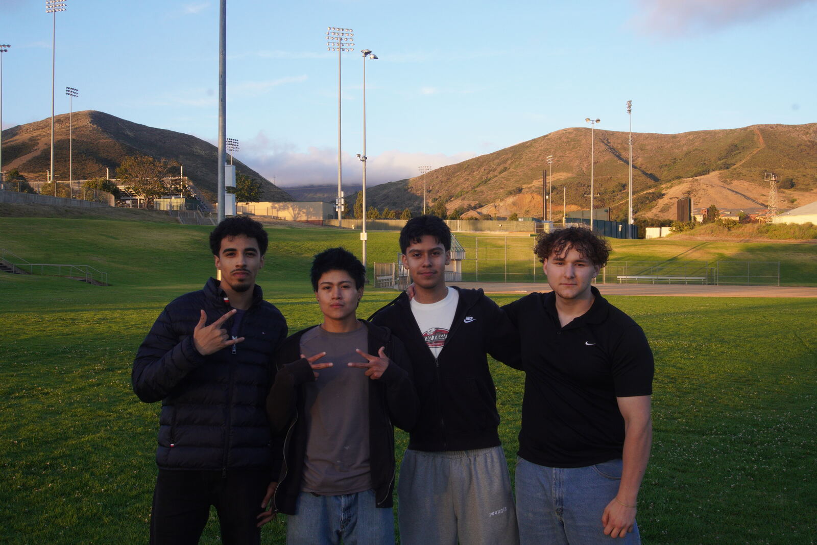 The Atlas Engine team at a local ballfield